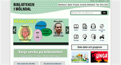 Desktop Screenshot of bibliotek.molndal.se