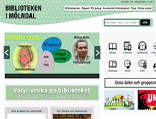 Tablet Screenshot of bibliotek.molndal.se